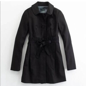 J. Crew Black Ruffle Gamine Jacket Size 2
